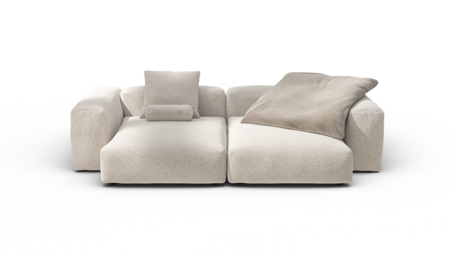 vetsak | Sofa Set 02 XLarge - Nub - Creme | Sofa Modulable | 3.5 Places | Grand Sofa