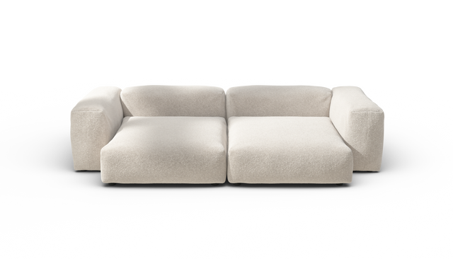 vetsak | Sofa Set 02 XLarge - Nub - Creme | Sofa Modulable | 3.5 Places | Grand Sofa