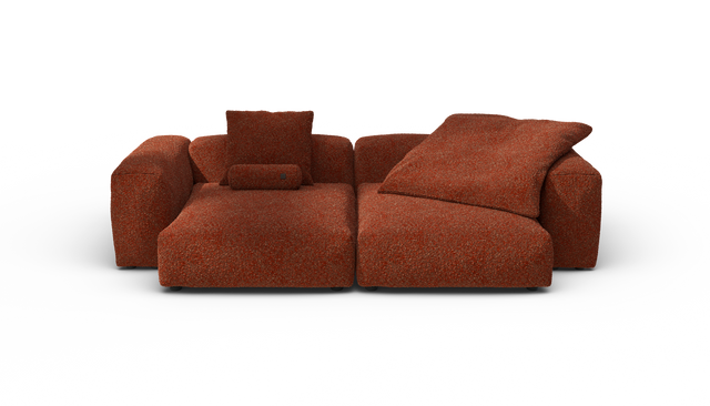 vetsak | Sofa Set 02 XLarge - Nub - Sienna | Sofa Modulable | 3.5 Places | Grand Sofa