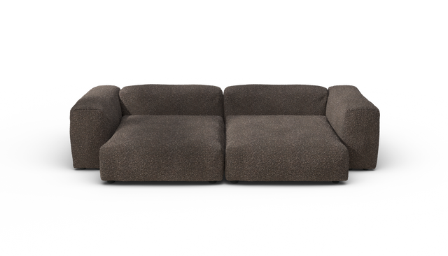 vetsak | Sofa Set 02 XLarge - Nub - Walnut | Sofa Modulable | 3.5 Places | Grand Sofa