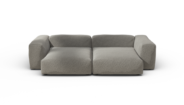 vetsak | Sofa Set 02 XLarge - Pebble - Platinum | Sofa Modulable | 3.5 Places | Grand Sofa