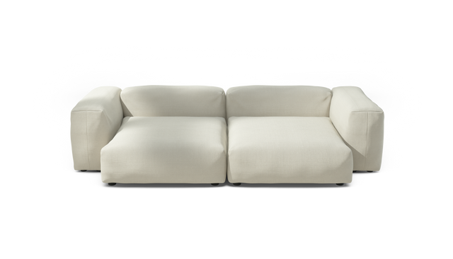 vetsak | Sofa Set 02 XLarge - Pique - Creme | Sofa Modulable | 3.5 Places | Grand Sofa