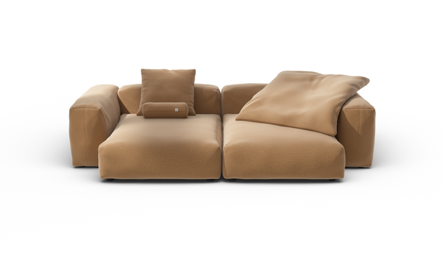 vetsak | Sofa Set 02 XLarge - Pique - Wheat | Sofa Modulable | 3.5 Places | Grand Sofa