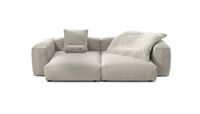 vetsak | Sofa Set 02 XLarge - Suave - Clay | Sofa Modulable | 3.5 Places | Grand Sofa
