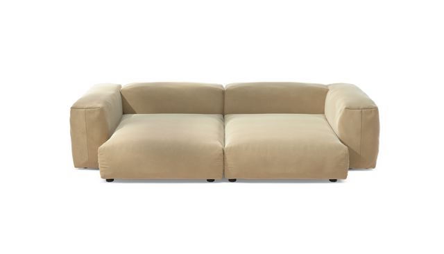 vetsak | Sofa Set 02 XLarge - Suave - Creme | Sofa Modulable | 3.5 Places | Grand Sofa