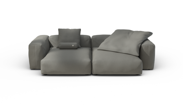 vetsak | Sofa Set 02 XLarge - Terrain - Flint | Sofa Modulable | 3.5 Places | Grand Sofa