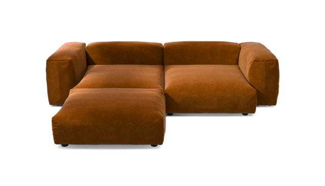 vetsak | Sofa Set 03 - Suave - Honey | Sofa Modulable | 3.5 Places | Grand Sofa | Sofa d'angle