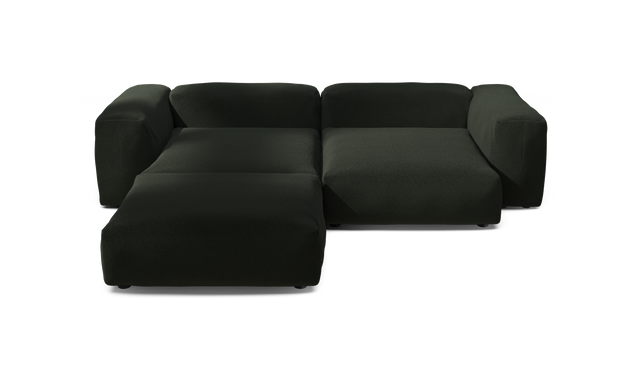 vetsak | Sofa Set 03 - Loop Loop - Mousse | Sofa Modulable | 3.5 Places | Grand Sofa | Sofa d'angle