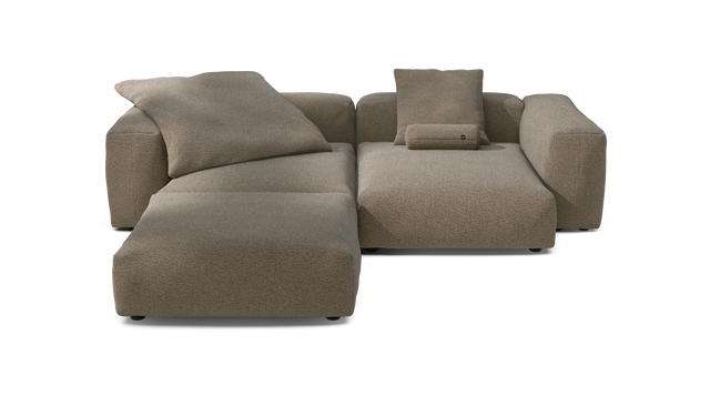 vetsak | Sofa Set 03 - Loop Loop - Taupe | Sofa Modulable | 3.5 Places | Grand Sofa | Sofa d'angle