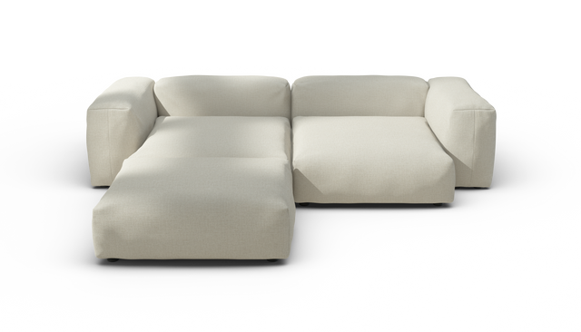 vetsak | Sofa Set 03 - Breeze - Ecru | Sofa Modulable | 3.5 Places | Grand Sofa | Sofa d'angle