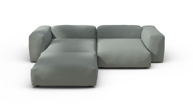 vetsak | Sofa Set 03 - Breeze - Sage | Sofa Modulable | 3.5 Places | Grand Sofa | Sofa d'angle