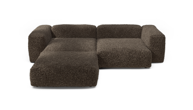 vetsak | Sofa Set 03 - Doodle - Cacao | Sofa Modulable | 3.5 Places | Grand Sofa | Sofa d'angle