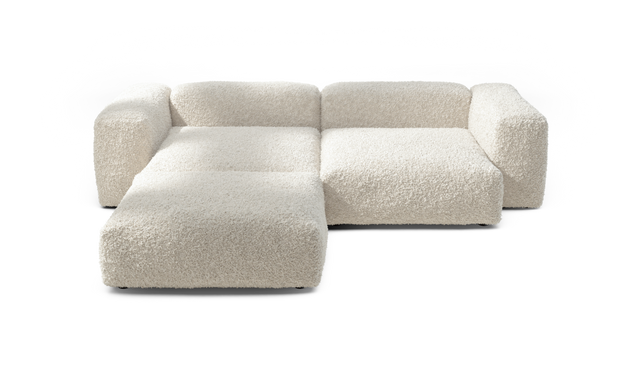 vetsak | Sofa Set 03 - Doodle - Creme | Sofa Modulable | 3.5 Places | Grand Sofa | Sofa d'angle