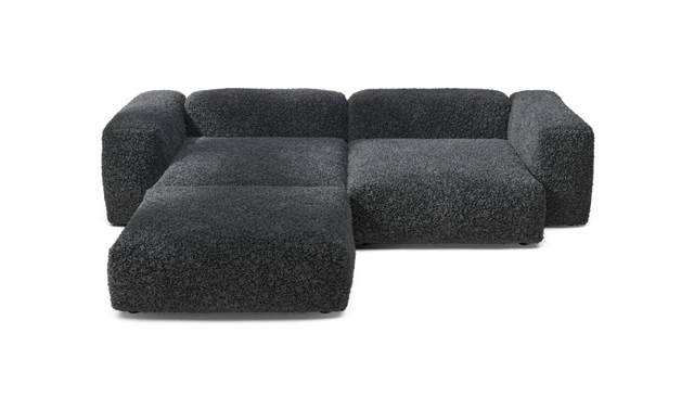 vetsak | Sofa Set 03 - Doodle - Dark Grey | Sofa Modulable | 3.5 Places | Grand Sofa | Sofa d'angle