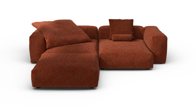 vetsak | Sofa Set 03 - Nub - Sienna | Sofa Modulable | 3.5 Places | Grand Sofa | Sofa d'angle