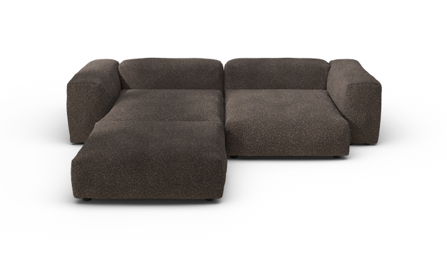 vetsak | Sofa Set 03 - Nub - Walnut | Sofa Modulable | 3.5 Places | Grand Sofa | Sofa d'angle