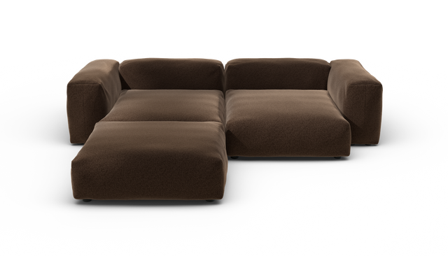 vetsak | Sofa Set 03 - Pebble - Umber | Sofa Modulable | 3.5 Places | Grand Sofa | Sofa d'angle