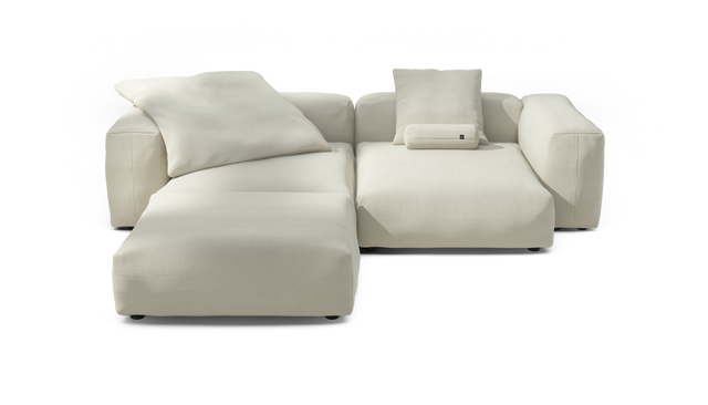 vetsak | Sofa Set 03 - Pique - Creme | Sofa Modulable | 3.5 Places | Grand Sofa | Sofa d'angle