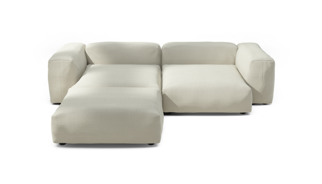 vetsak | Sofa Set 03 - Pique - Creme | Sofa Modulable | 3.5 Places | Grand Sofa | Sofa d'angle
