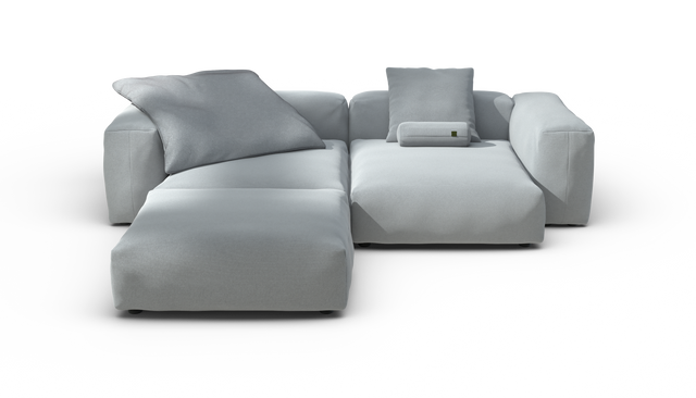 vetsak | Sofa Set 03 - Pique - Turquoise | Sofa Modulable | 3.5 Places | Grand Sofa | Sofa d'angle