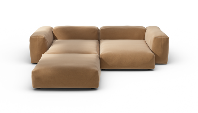 vetsak | Sofa Set 03 - Pique - Wheat | Sofa Modulable | 3.5 Places | Grand Sofa | Sofa d'angle