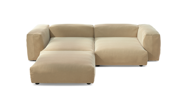 vetsak | Sofa Set 03 - Suave - Creme | Sofa Modulable | 3.5 Places | Grand Sofa | Sofa d'angle