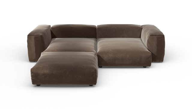 vetsak | Sofa Set 03 - Suave - Espresso | Sofa Modulable | 3.5 Places | Grand Sofa | Sofa d'angle