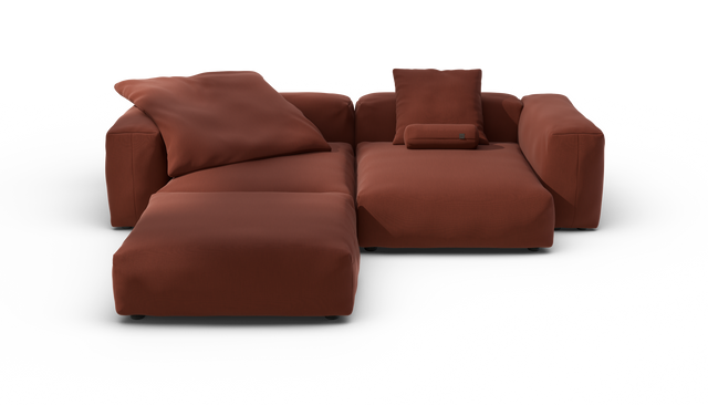 vetsak | Sofa Set 03 - Terrain - Saffron | Sofa Modulable | 3.5 Places | Grand Sofa | Sofa d'angle