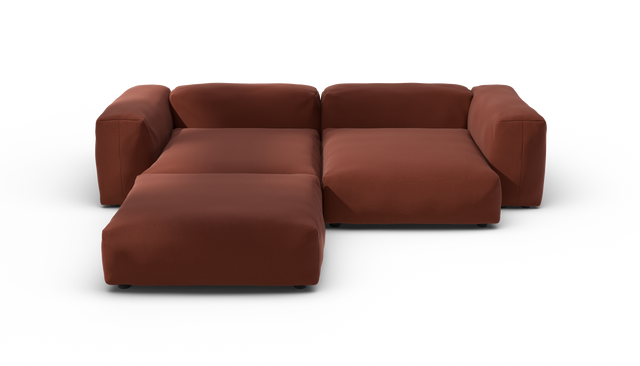 vetsak | Sofa Set 03 - Terrain - Saffron | Sofa Modulable | 3.5 Places | Grand Sofa | Sofa d'angle