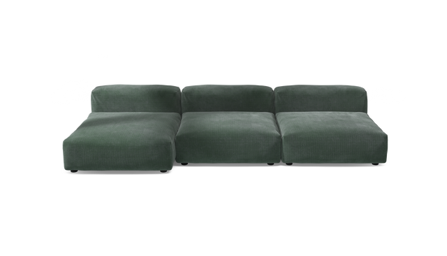 vetsak | Sofa Set 04 - Cord Velour - Hunter | Sofa Modulable | 5 Places | Grand Sofa