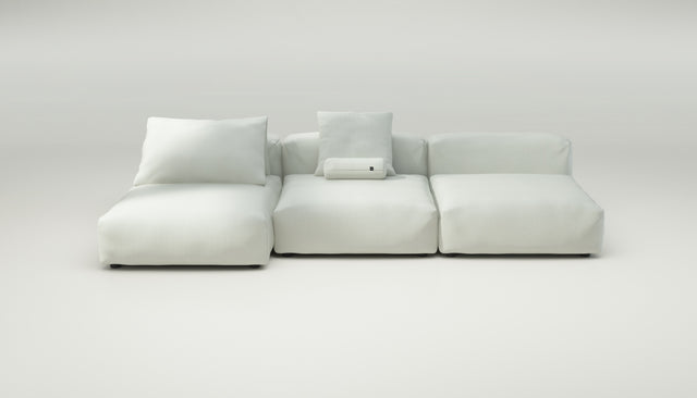 vetsak | Sofa Set 04 - herringbone - creme | Sofa Modulable | 5 places | Big Sofa