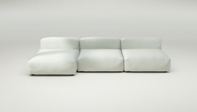 vetsak | Sofa Set 04 - herringbone - creme | Sofa Modulable | 5 places | Big Sofa