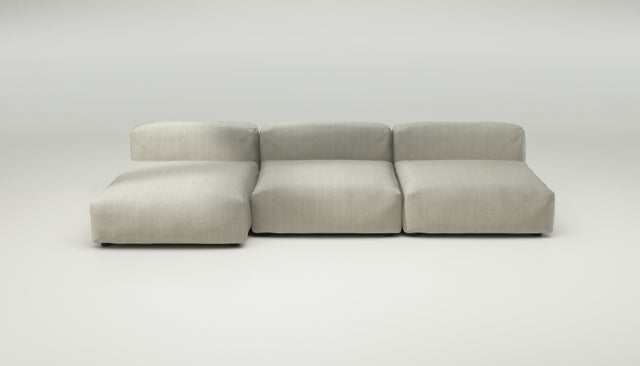 vetsak | Sofa Set 04 - herringbone - stone | Sofa Modulable | 5 places | Big Sofa