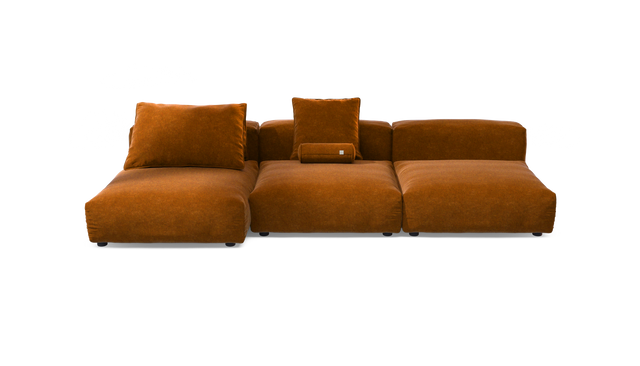vetsak | Sofa Set 04 - Suave - Honey | Sofa Modulable | 5 Places | Grand Sofa