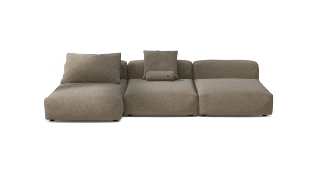 vetsak | Sofa Set 04 - Loop Loop - Taupe | Sofa Modulable | 5 Places | Grand Sofa