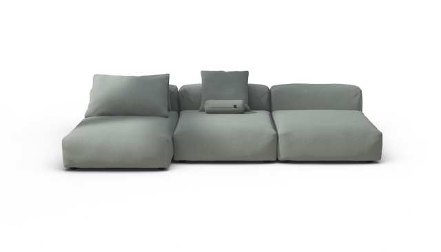 vetsak | Sofa Set 04 - Breeze - Sage | Sofa Modulable | 5 Places | Grand Sofa