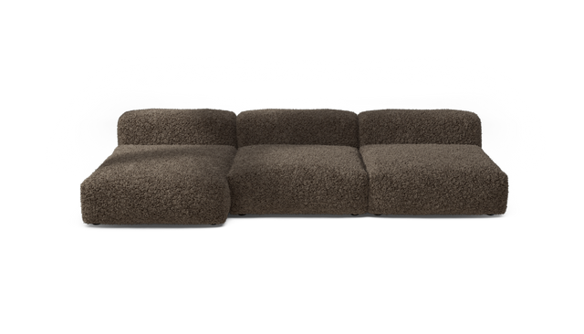 vetsak | Sofa Set 04 - Doodle - Cacao | Sofa Modulable | 5 Places | Grand Sofa