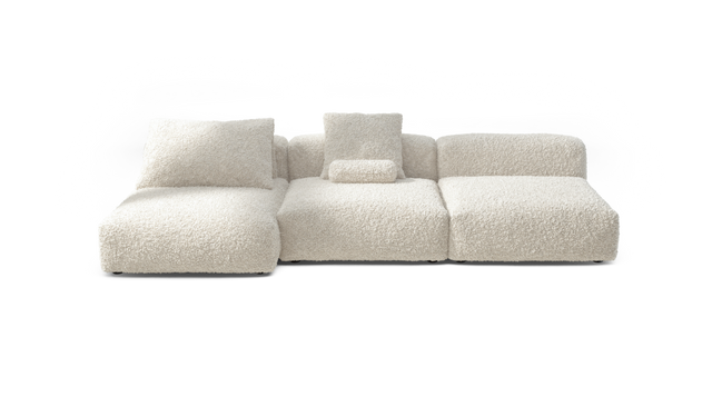 vetsak | Sofa Set 04 - Doodle - Creme | Sofa Modulable | 5 Places | Grand Sofa