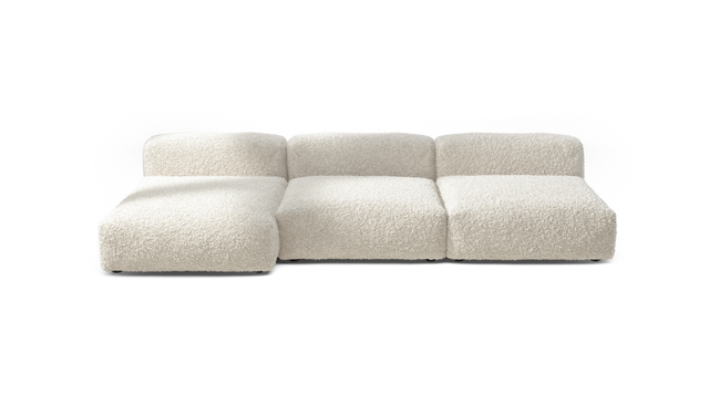 vetsak | Sofa Set 04 - Doodle - Creme | Sofa Modulable | 5 Places | Grand Sofa