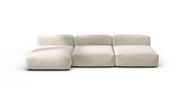 vetsak | Sofa Set 04 - Nub - Creme | Sofa Modulable | 5 Places | Grand Sofa