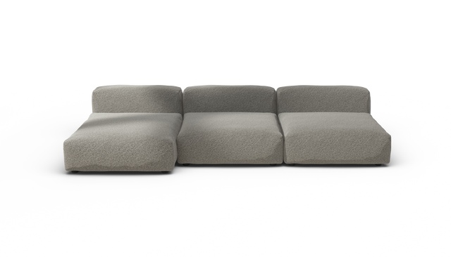 vetsak | Sofa Set 04 - Pebble - Platinum | Sofa Modulable | 5 Places | Grand Sofa