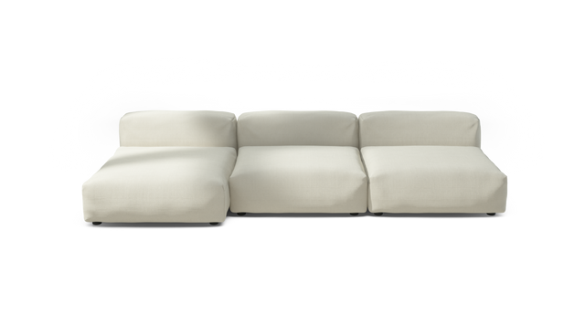vetsak | Sofa Set 04 - Pique - Creme | Sofa Modulable | 5 Places | Grand Sofa