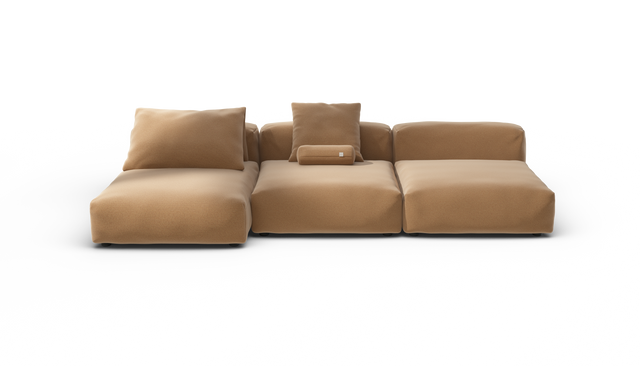 vetsak | Sofa Set 04 - Pique - Wheat | Sofa Modulable | 5 Places | Grand Sofa