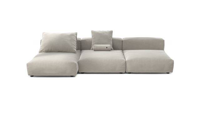 vetsak | Sofa Set 04 - Suave - Clay | Sofa Modulable | 5 Places | Grand Sofa