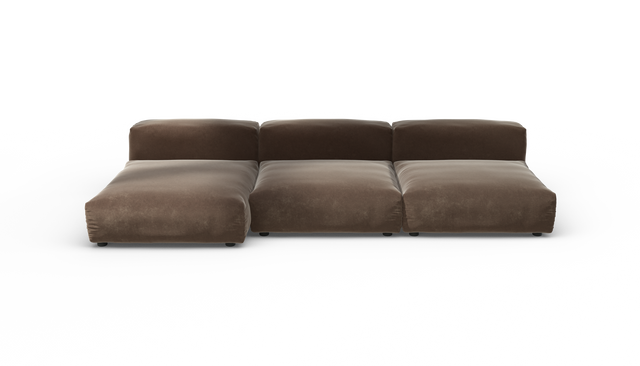 vetsak | Sofa Set 04 - Suave - Espresso | Sofa Modulable | 5 Places | Grand Sofa