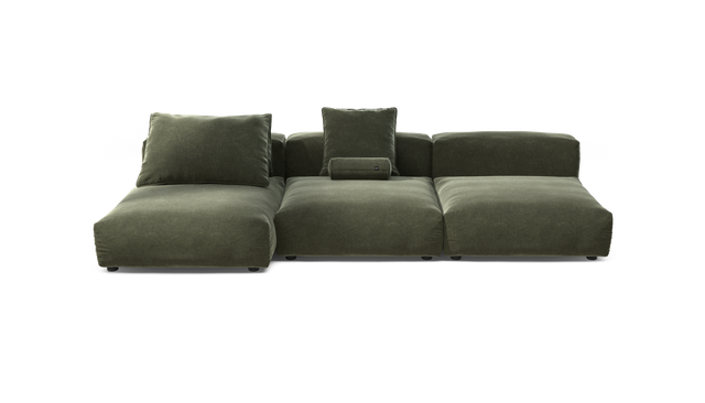 vetsak | Sofa Set 04 - Suave - Pine | Sofa Modulable | 5 Places | Grand Sofa