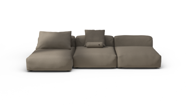 vetsak | Sofa Set 04 - Terrain - Driftwood | Sofa Modulable | 5 Places | Grand Sofa