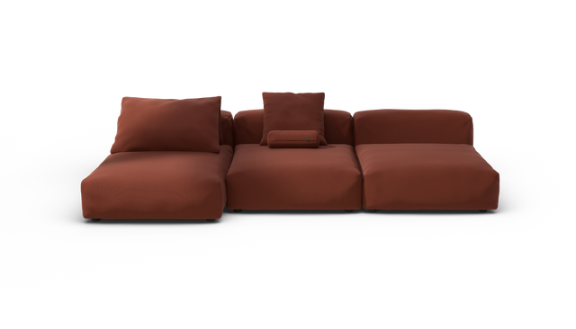 vetsak | Sofa Set 04 - Terrain - Saffron | Sofa Modulable | 5 Places | Grand Sofa