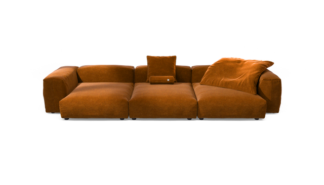 vetsak | Sofa Set 05 - Suave - Honey | Sofa Modulable | 5 Places | Grand Sofa | Sofa d'angle
