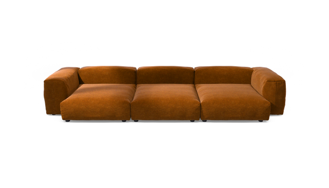 vetsak | Sofa Set 05 - Suave - Honey | Sofa Modulable | 5 Places | Grand Sofa | Sofa d'angle